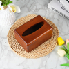 Wooden tissue box