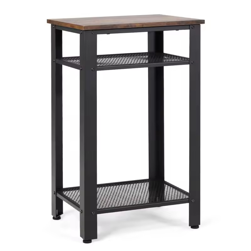 ODM OEM 3-Layer Nightstand Living Room Furniture for Apartment Use for Bedroom Office Dining Featuring Mesh Shelves End Table