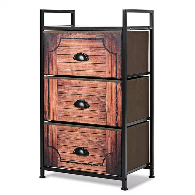 ODM OEM Modern H31 in X W17.5 in X D12 in Fabric Dresser Nightstand Storage Tower for Home or School Customizable for Workshops