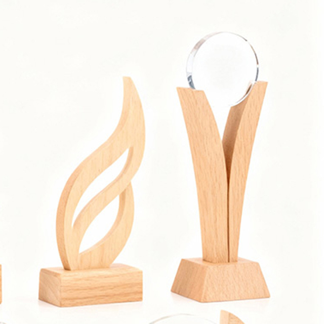 Solid wood trophy base