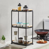 Factory Wholesale 3-layer Detachable Kitchen Seasoning Rack Bedroom Cosmetics Storage Rack Countertop Storage Rack