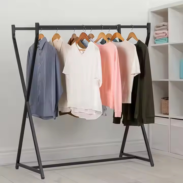 Modern Luxury Double Coat Rack Stand Gold Detachable Hanger Steel Iron Design Multi-Application Home Bedroom Living Bathroom