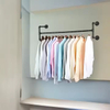 Detachable Furniture Closet Hanging Tube Rod for Bathroom and Living Room Wardrobe Clothes Rail Hanger Rod