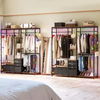 Factory Custom Heavy Duty 72'' Portable Freestanding Closet Organizer Wardrobe Rack Garment Rack for Bathroom Use