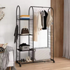Custom Clothes Storage Hanger Rack Luggage Storage Rack Gold and White Coat Hangers Bedroom Floor Drying Rack