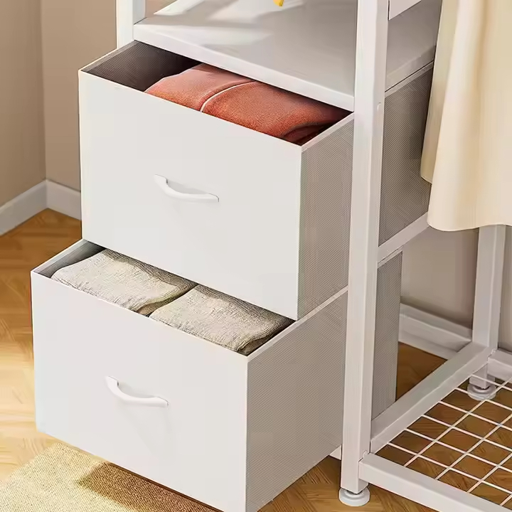 Modern Simple Home Bedroom Bathroom Living Room Detachable Waterproof Wood Metal Clothing Storage Cabinet