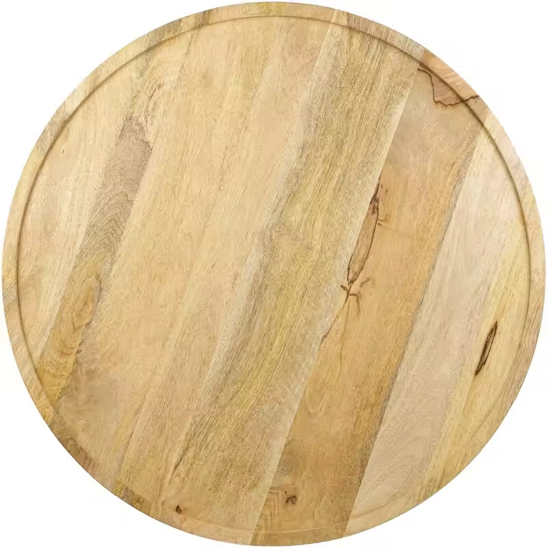 Customizable Factory Small Round Coffee Table with Storage Shelf Wood and Metal Circle End Table for Living Room Bedroom Hotel