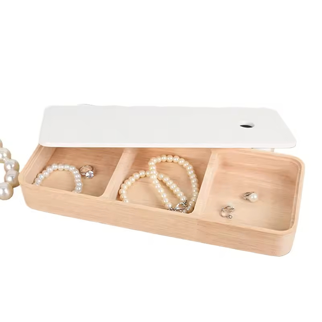 Free Sample Luxury Custom Logo Portable Pu Leather Jewellery Ring Necklace Storage Case Rectangle Travel Jewelry Box Packaging