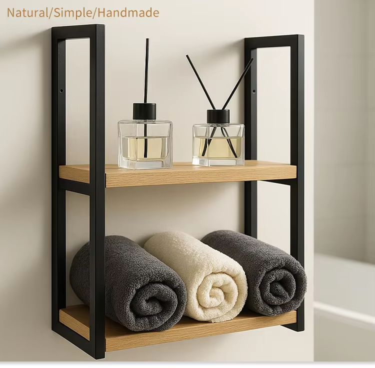 Wood Modern Bathroom Vanity Makeup Accessories Organizer with Skincare and Lipstick Storage for Countertop