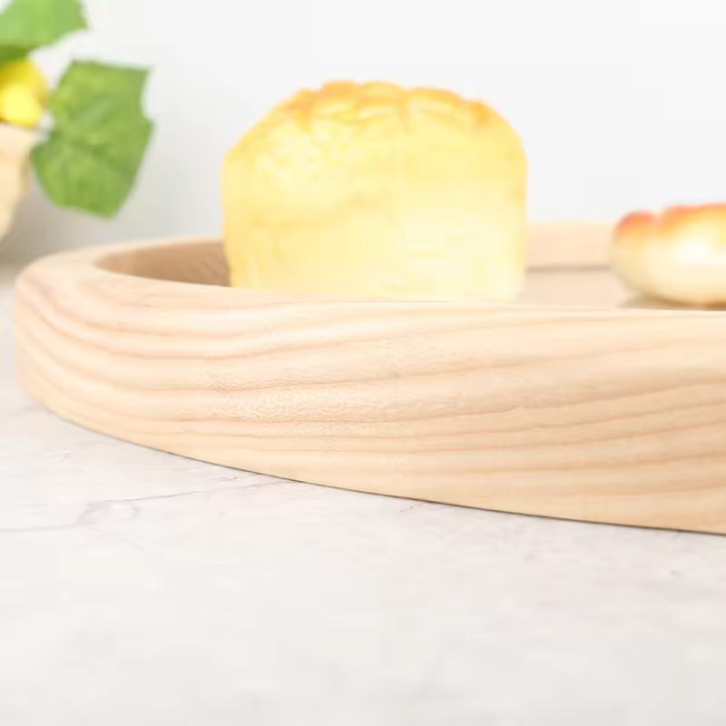 Wholesale Solid Wooden Bag Handle DIY Flat O Ring Handle for Purse Bag