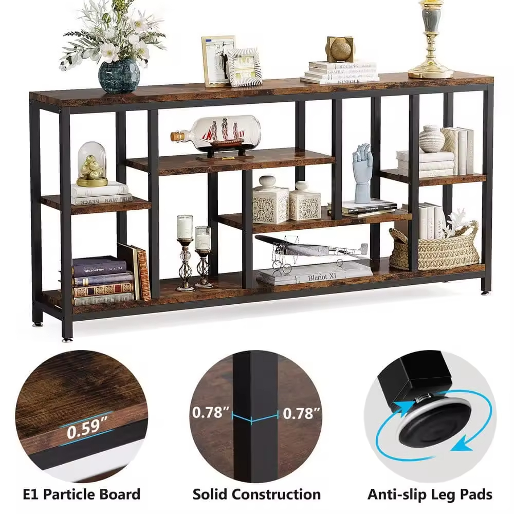 Custom Multi-tier Industrial Entryway Console Tables for Villa Hotel Easy Install Living Room Bedroom Furniture for Residential