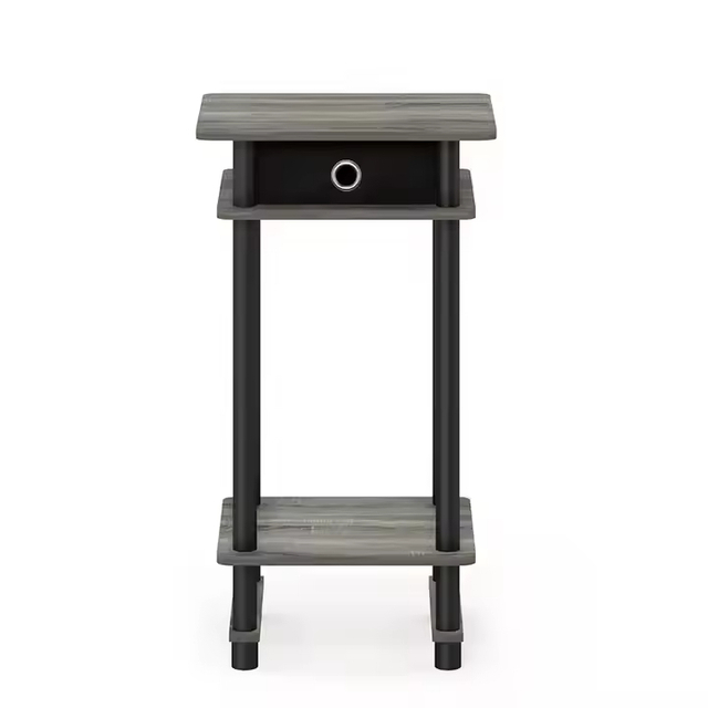 OEM & ODM Rustic Home Furniture D29 W39.49H70 cm C-Shaped Snack Table for Bedroom Dining Apartment Living Room and Villa Use