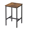 Industrial Bar Stools/Rustic Breakfast Chair with Footrest in Living Room/Party for Kitchen Brown