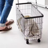 Custom Sizes Rolling Hamper Space-Saving Slim Metal Frame Ventilated Baskets Strong Load-Bearing Bathroom Kitchen Utensils