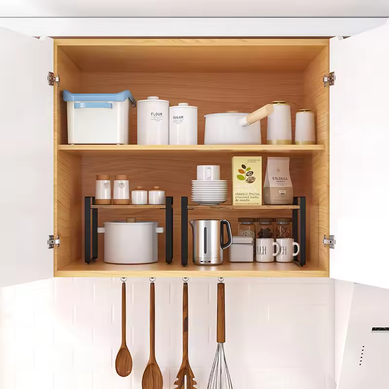 Custom Spice Rack with Wooden Lid Simple Spice Rack Shelf Organizer for Kitchen Portable Spice Rack