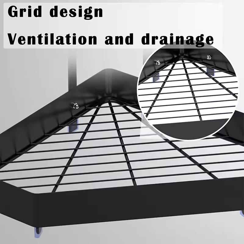Custom Double-layer Seasoning Rack Counter Top Carbon Steel Storage Shelf Organizer for Home Kitchen Spice Rack