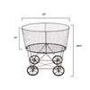ODM OEM Laundry Basket with Wheels Laundry Hamper Cart Iron Laundry Basket