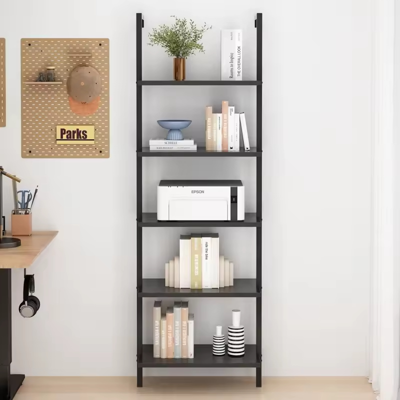 ODM OEM 5 Tier Bookcas Wall Mounted Storage Shelves