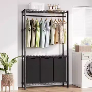  Large 3-Tier Collapsible Laundry Basket Multifunctional Organizer for Kitchen Durable Material for Food Tableware Beverage