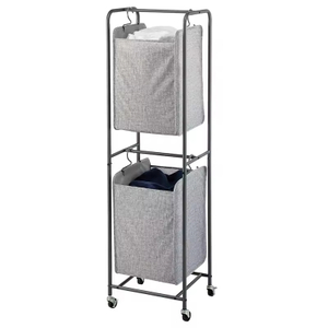 Manufacturer Customization 75L Slim Laundry Hamper Wheels Rolling Laundry Basket Lid Removable Clothes Hamper for Living Room