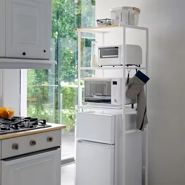 Home Kitchen Appliance Storage Rack, Standing Organizer Shelves