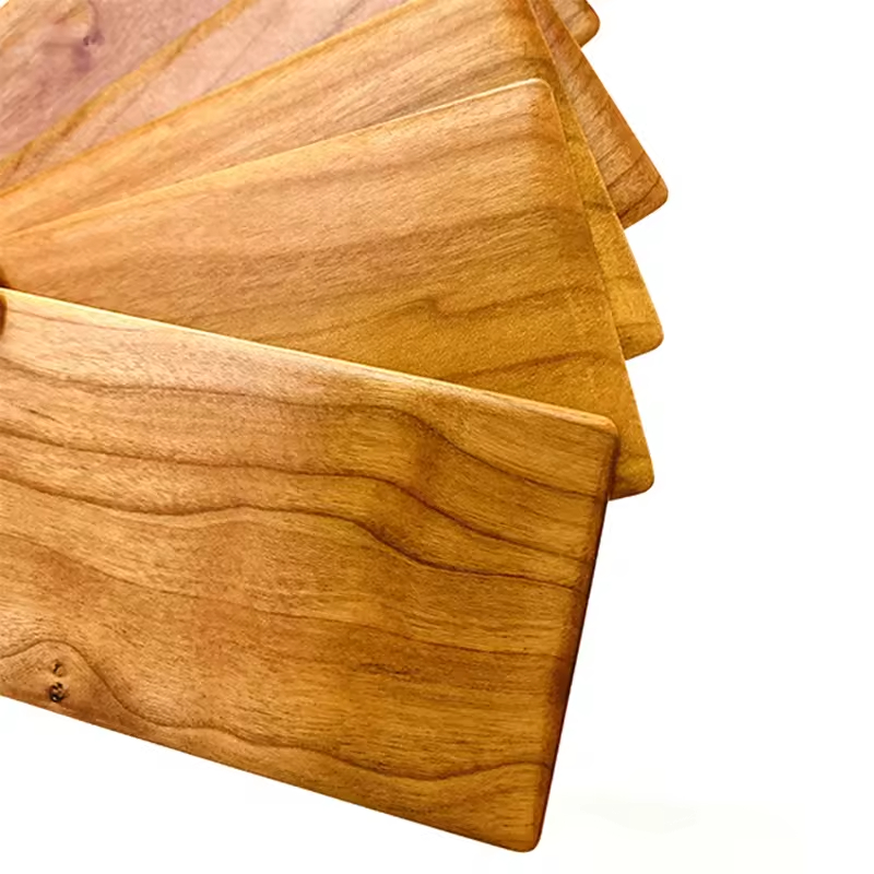 Wholesale Modern Customizable Color Black Walnut Durable Easy Charging Credit Card Holder Box Engraved Logo Promotion Gift