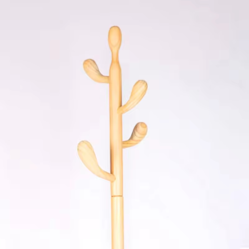 Ree Bud Modern Wooden Shoe Rack Bench Integrated Design Clothes Hanger Hanging Hats Backpacks Customizable Color Home Decoration