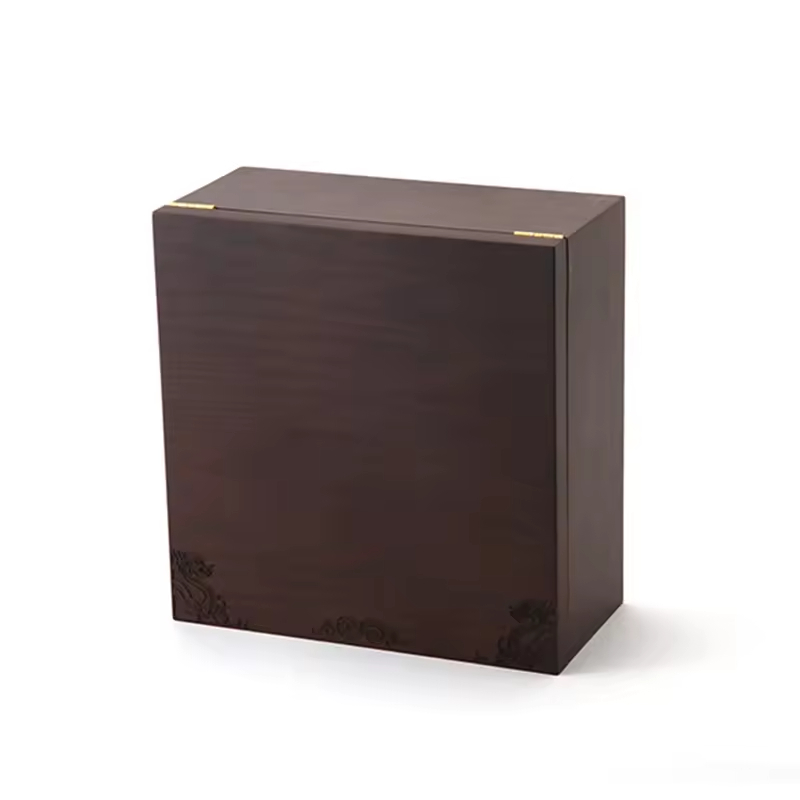 Large Wooden Decorative Box Accessory Jewelry Organizer Hinged Lid Storage Box Durable Space-Saving Modern Rectangle Home Office