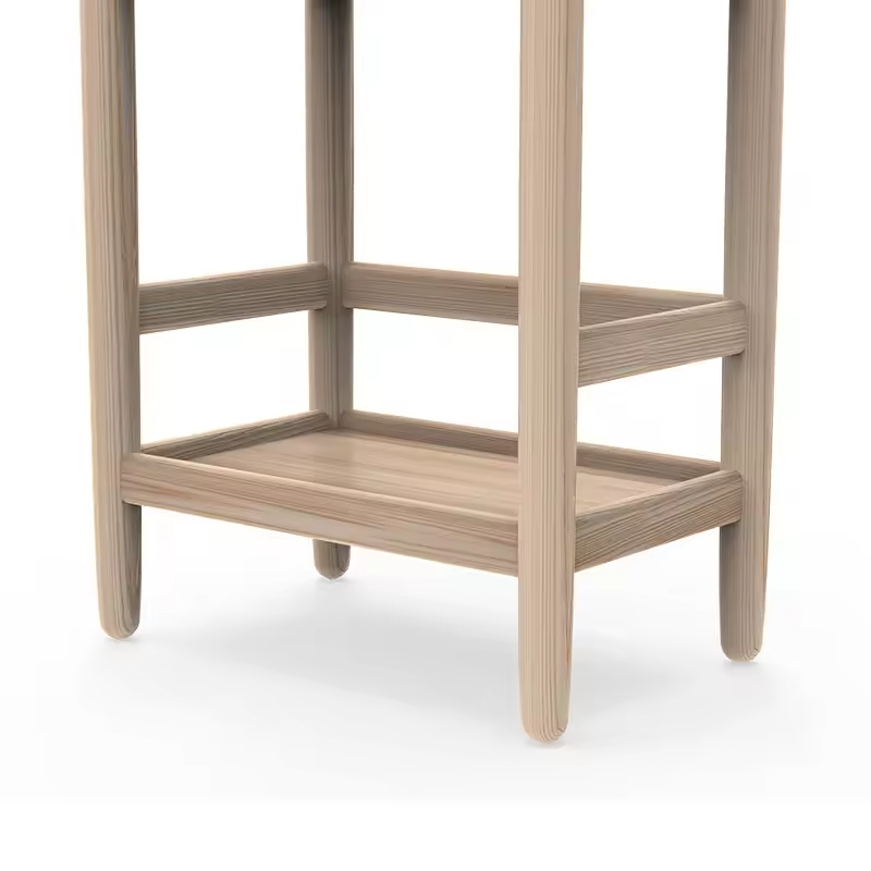 Foldable Wood Modern Durable Space Saving Rectangle Shape Bakery Rack Customizable Color Home Decoration Beverage