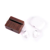 Custom Durable Modern Real Wood Walnut Case with Hook Covers for Airpods 1 2 3 4 Pro Handmade Protective Home Decor