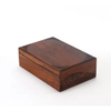 Custom Luxury Delicate Modern Durable Rectangle Timber Jewelry Packaging Pine Wood Gift Box with Satin Insert