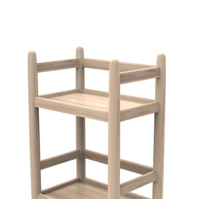 Foldable Wood Modern Bakery Rack with Customizable Color Durable & Space Saving Supermarket Display for Beverages Beer Wine