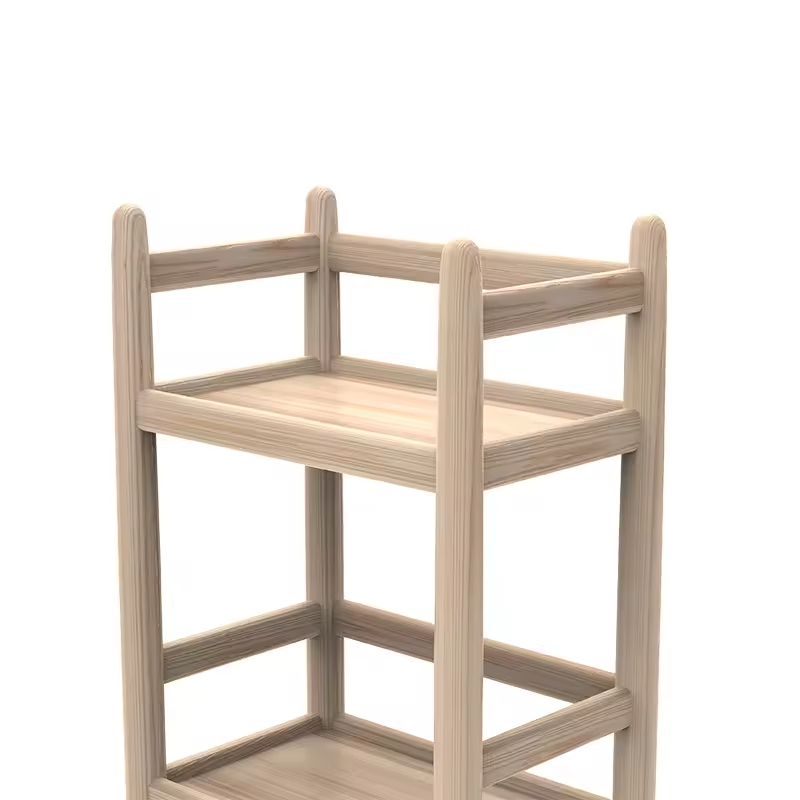 Foldable Wood Modern Bakery Rack with Customizable Color Durable & Space Saving Supermarket Display for Beverages Beer Wine