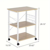 Manufacturer Custom 3-Tier Baker's Rack - Spacious Kitchen Utility Microwave Oven Stand with Storage Cart and Workstation Shelf