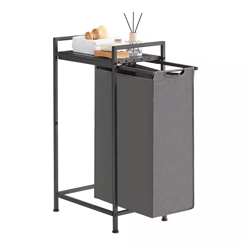 OEM ODM Household Laundry Storage Basket with a Pull-Out and Removable Bag Laundry Basket Laundry Hamper