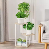 8-Tiered Metal Indoor Plant Stand with Grow Light 65\" Tall Bookcases & Bookshelves for Multiple Indoor Plants