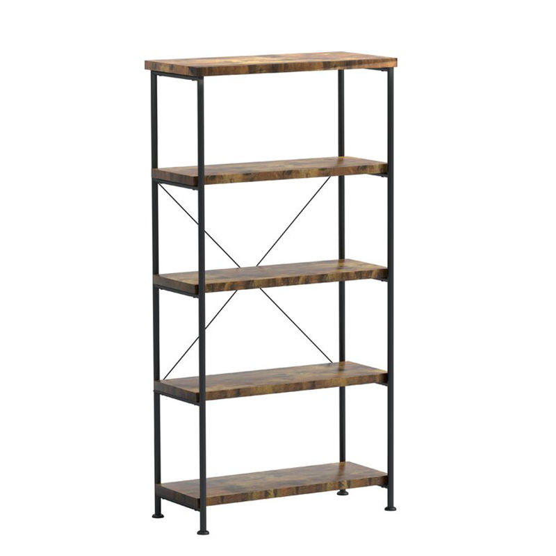 Factory Customizable 63'' H X 31.5'' W X 14.25'' D 5 Tier Bookshelf for Living Room Bedroom Large Storage Shelf for Bathroom Use