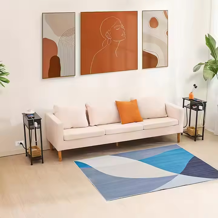 Modern Nordic Iron and Wooden Console Table for Living Room Contemporary Design Bedroom Sofa Side Hotel Apartment Furniture