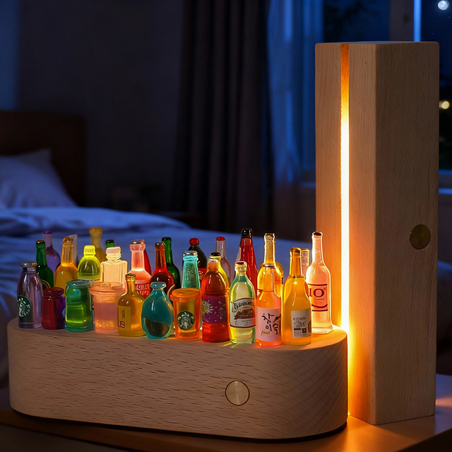 Wooden LED night light