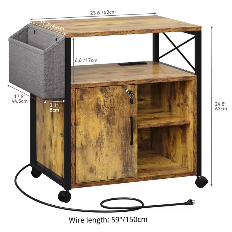 Multi-Functional Storage Cabinet Power Outlet for Hotel Living Room Guest Bedrooms Dining Areas ODM/OEM Direct Factory Supply