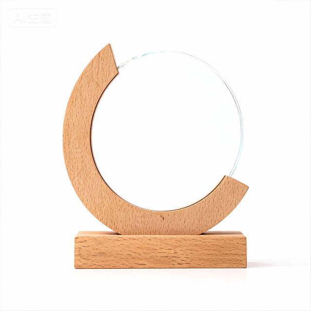 Solid wood trophy base