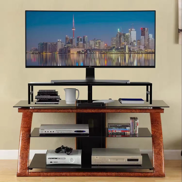 Custom Ergonomic Metal Standing Type Single Tier Monitor Stand Riser Anti-slip Desk Organizer Computer Stand