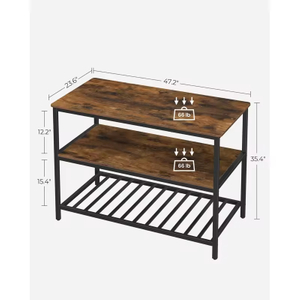 Factory Customizable Standing Type 3-Tier Wood Metal Kitchen Storage Rack Dish Bowl Organizer Strong Load-Bearing Capacity HuiNa No reviews yet