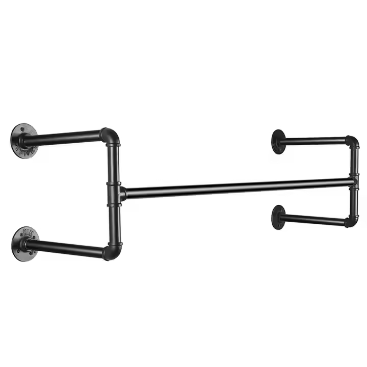 Detachable Furniture Closet Hanging Tube Rod for Bathroom and Living Room Wardrobe Clothes Rail Hanger Rod
