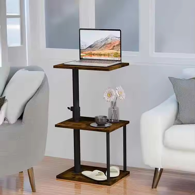 Metal Wood Garden Multi-Layer Shelves Removable Display Floor Vintage Design Plant Stand Shelf