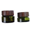 Luxury Huina Brand Model 20251010 15ml 30ml 50ml Green Rectangle Wooden Jars for Home Decoration Durable Space-Saving Modern