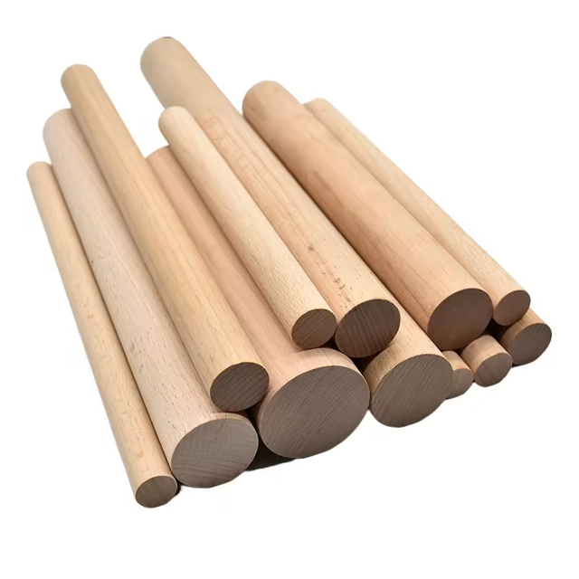 Unfinished Hardwood Dowel Rods & Sticks-Birch & Beech Wood Modern Rectangle Shape for Home Decor Crafts