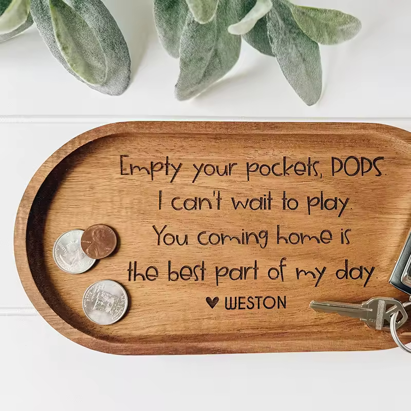 Wooden Local Stock Rubber Wood Cutting Board Wooden Chopping Board for Laser Engraving Blanks