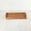 Latest Premium Quality Natural Wood Rectangle Serving Tray Smooth Surface Snacks Tea Drinking Platter for Home Dishes Plates