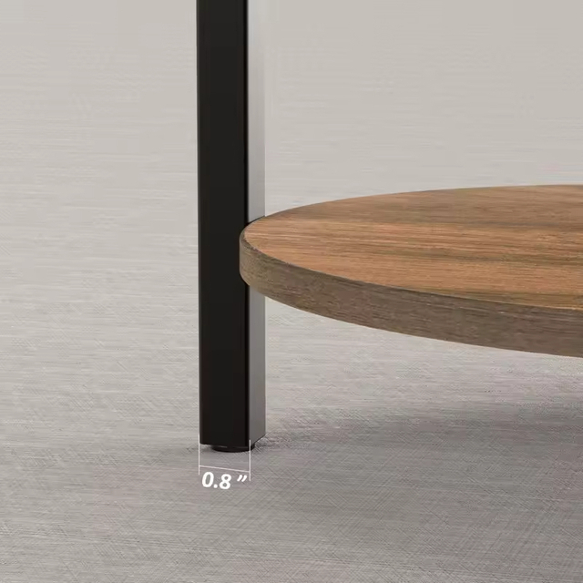 ODM OEM 3-Tier Storage Side Table round Coffee Table for Home Office & Living Room Workshop Furniture End Table